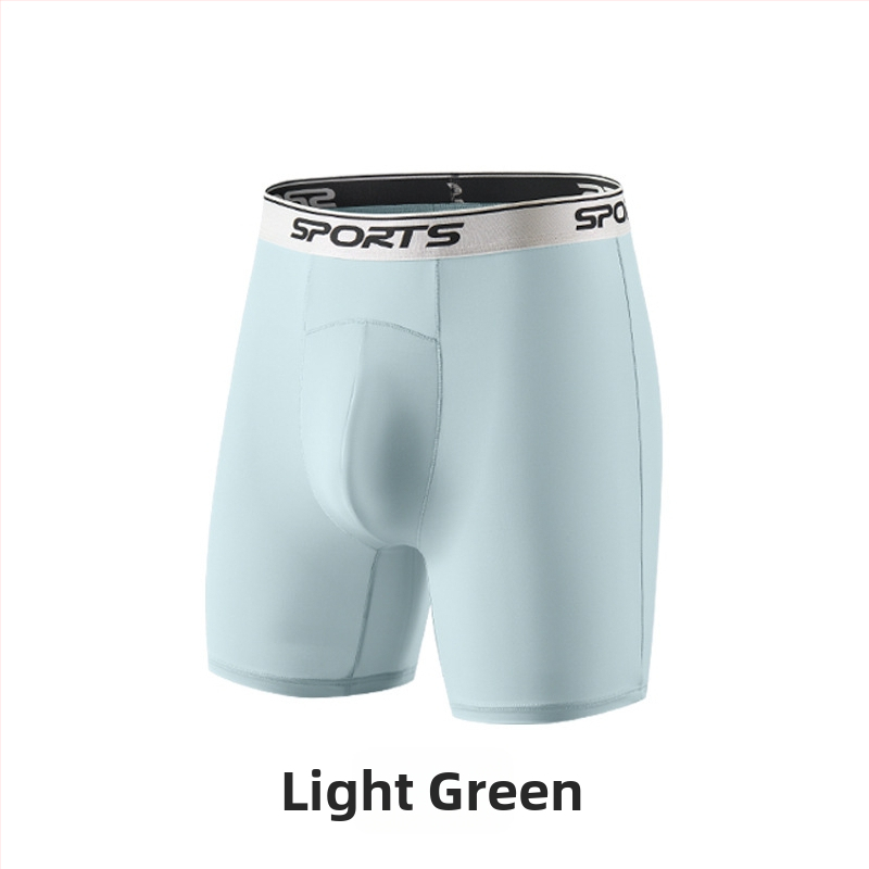 Pánske boxerky Ice Silk s vysokým pásom a predĺženými nohavicami, proti odieraniu, priedušné, letné, plus veľkosť