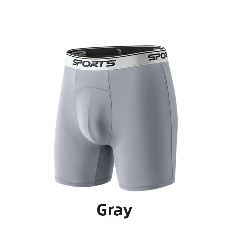 Pánske boxerky Ice Silk s vysokým pásom a predĺženými nohavicami, proti odieraniu, priedušné, letné, plus veľkosť