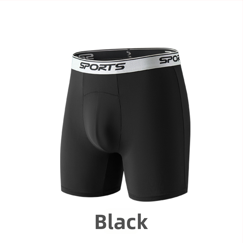 Pánske boxerky Ice Silk s vysokým pásom a predĺženými nohavicami, proti odieraniu, priedušné, letné, plus veľkosť