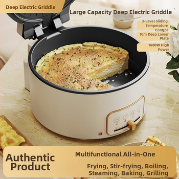 Závesný domáci raňajkový spotrebič - elektrická panvica na palacinky s obojstranným ohrevom, plne automatická, priemer 26–28 cm