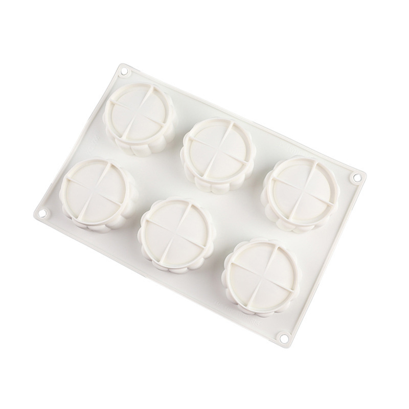 Formă rotundă din silicon pentru mooncakes, mousse, umplere cu ciocolată și înghețată
