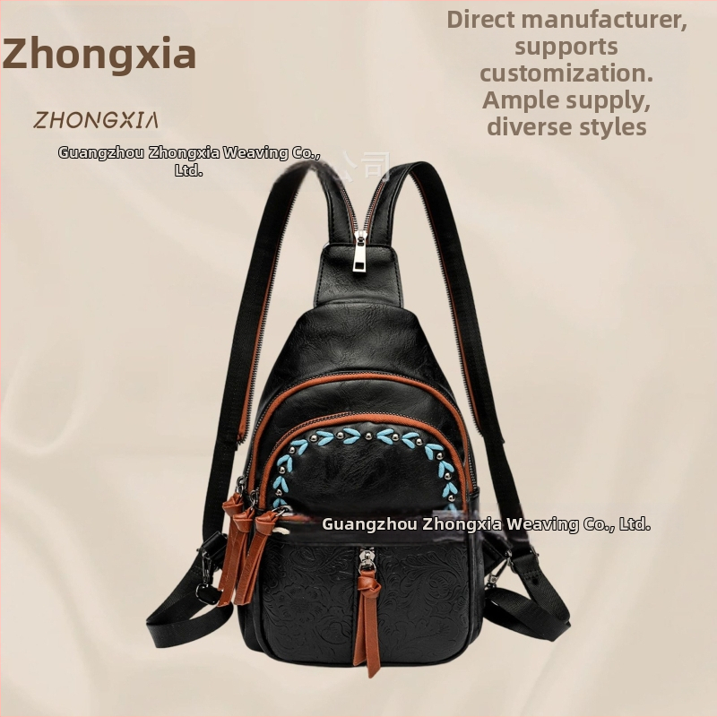 Prenosná dámska crossbody kabelka v retro európsko-americkom štýle na každodenné nosenie v prírode