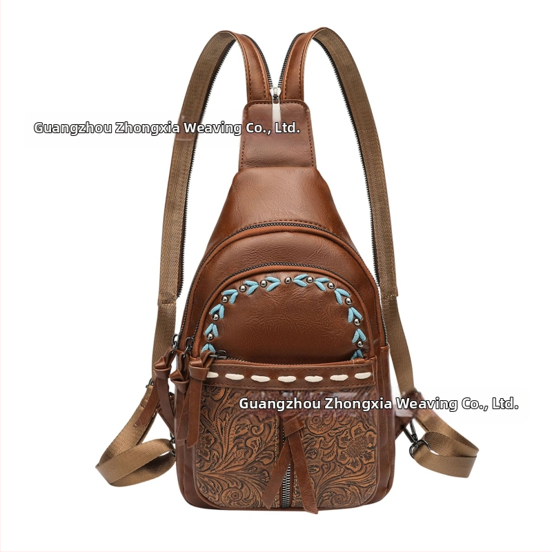 Prenosná dámska crossbody kabelka v retro európsko-americkom štýle na každodenné nosenie v prírode