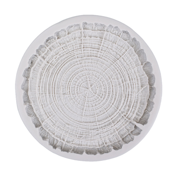 Formă din silicon pentru fondant, în formă de secțiune a trunchiului, pentru decorarea torturilor; potrivită pentru biscuiți, ciocolată și argilă de modelare.