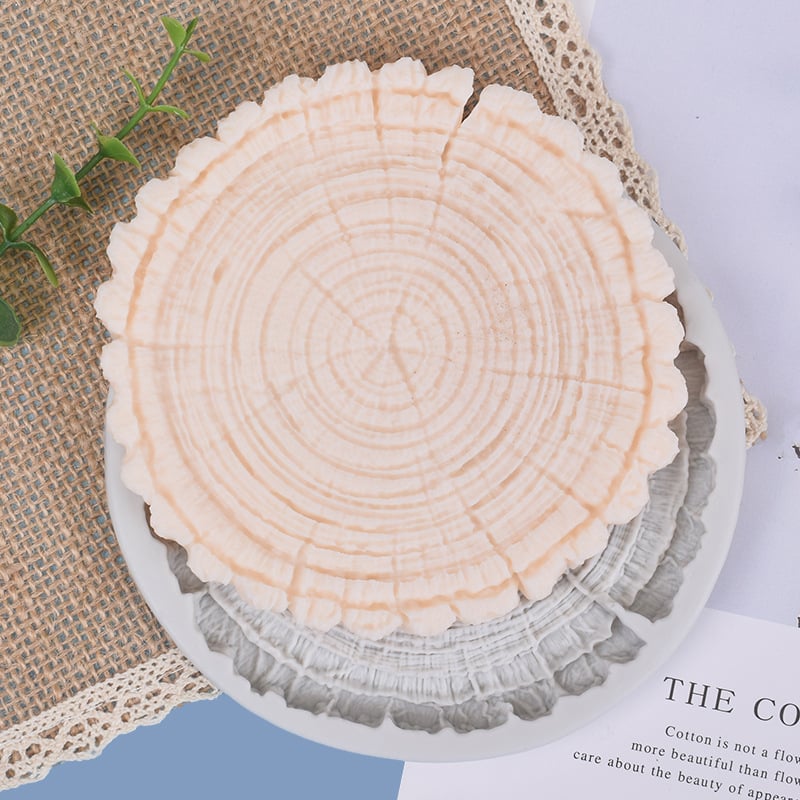 Formă din silicon pentru fondant, în formă de secțiune a trunchiului, pentru decorarea torturilor; potrivită pentru biscuiți, ciocolată și argilă de modelare.