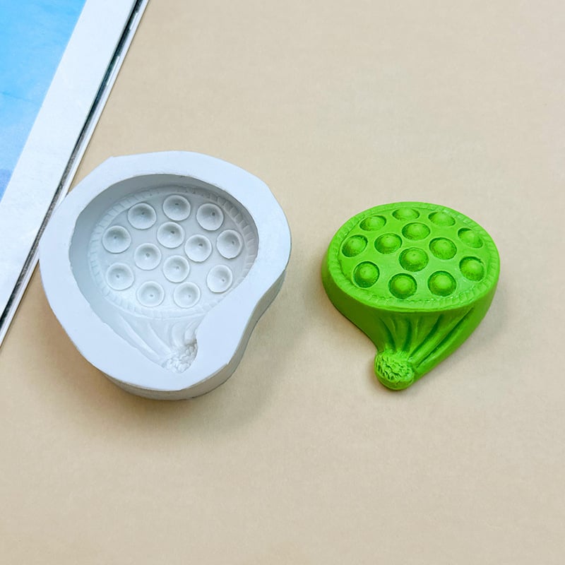 Set de forme din silicon cu floare de lotus, din seria Lotus, pentru săpun, fondant, torturi, ciocolată și ipsos