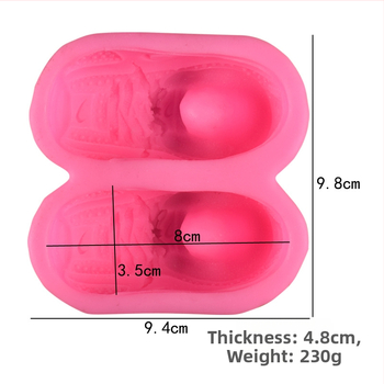 Nová 3D silikónová forma na fondán do športovej obuvi, sadrová difúzorová kamenná forma na aromaterapiu do auta, DIY pečenie