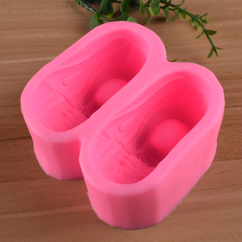 Nouă forme din silicon 3D pentru fondant pantofi sport, formă de piatră de ipsos pentru difuzor de aromă în mașină – patiserie DIY