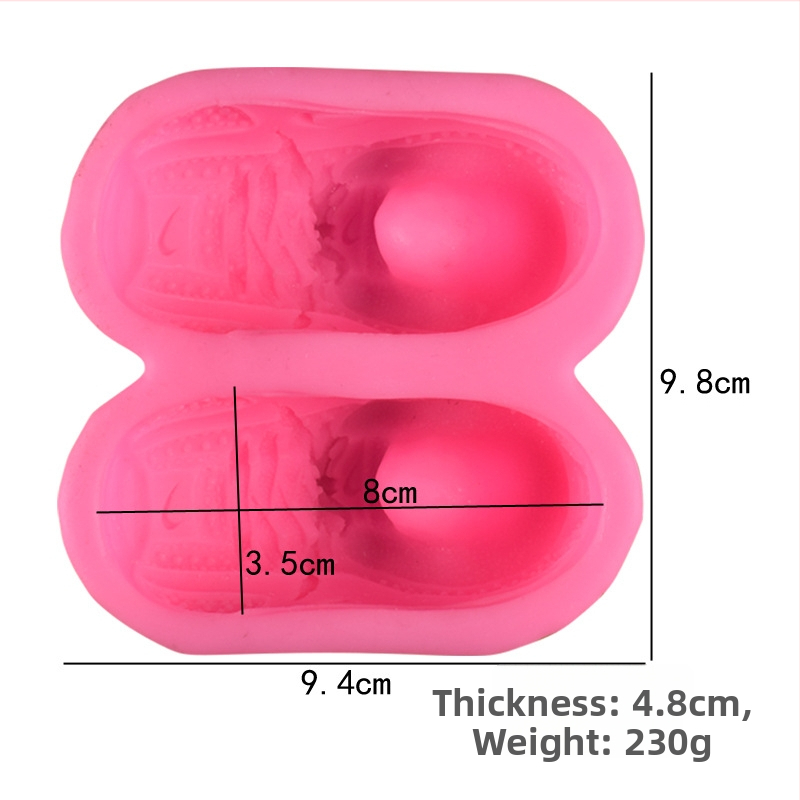 Nová 3D silikónová forma na fondán do športovej obuvi, sadrová difúzorová kamenná forma na aromaterapiu do auta, DIY pečenie