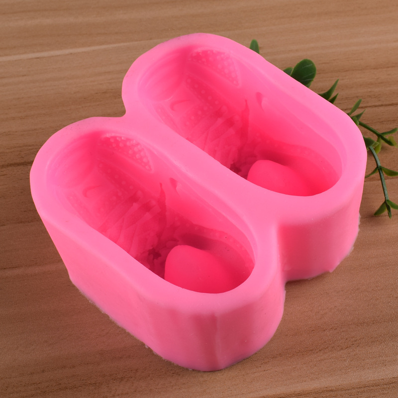 Nouă forme din silicon 3D pentru fondant pantofi sport, formă de piatră de ipsos pentru difuzor de aromă în mașină – patiserie DIY