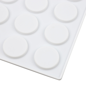 Formă circulară din silicon, 24 cavități pentru mousse și prăjituri, cu ștampilă de ciocolată pentru DIY cofetărie