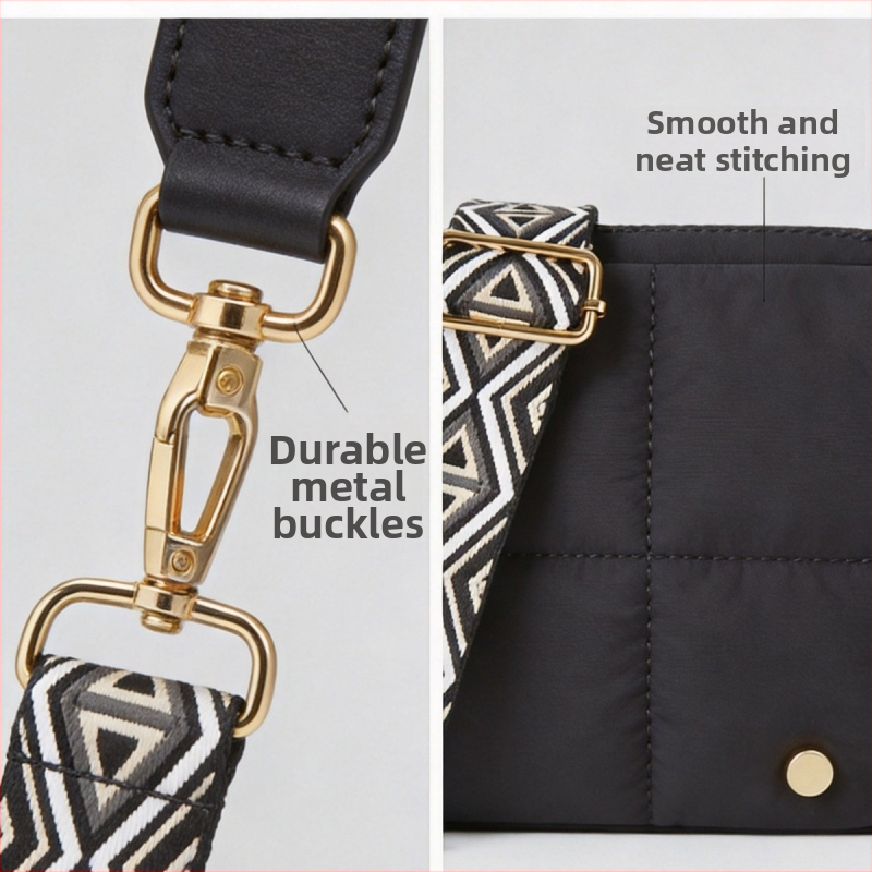 Kabelka Prosperity v západnom štýle cez telo, stredná veľkosť, ľahká luxusná látka, viacero priehradiek, zapínanie na zips, vrecká na telefón a fotoaparát, vnútorné našité vrecko, jar 2026