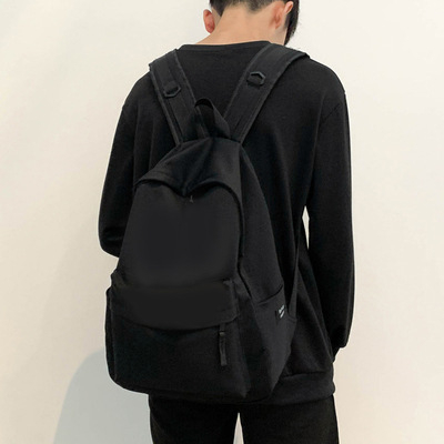 Rucsac unisex din nylon - stil coreean Harajuku Ulzzang, rucsac pentru campus urban