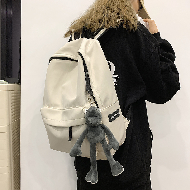 Rucsac unisex din nylon - stil coreean Harajuku Ulzzang, rucsac pentru campus urban