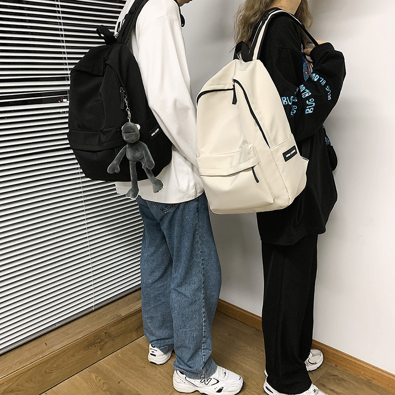 Rucsac unisex din nylon - stil coreean Harajuku Ulzzang, rucsac pentru campus urban
