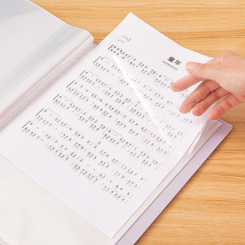 Mapă A4 cu copertă moale pentru elevi, cu 30 buzunare transparente, poate ține 60 pagini, organizator în patru culori