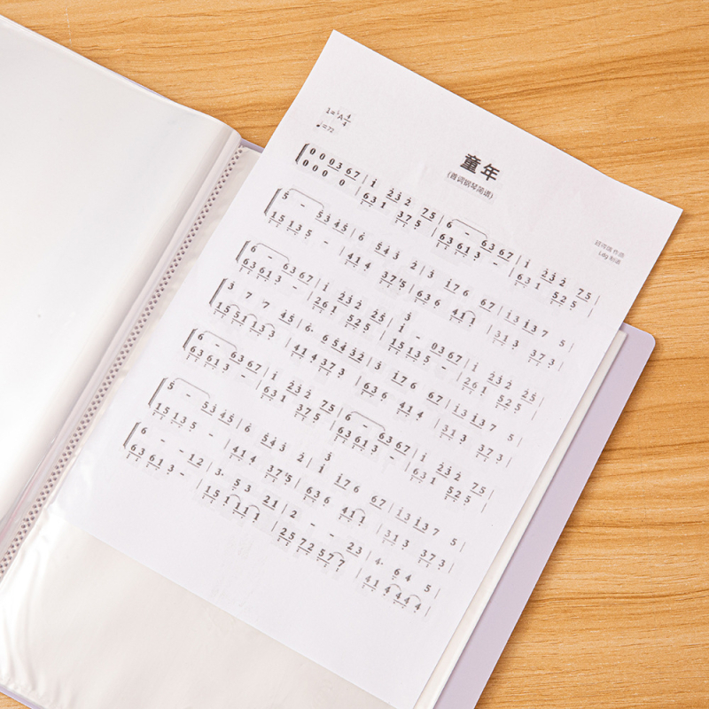 Mapă A4 cu copertă moale pentru elevi, cu 30 buzunare transparente, poate ține 60 pagini, organizator în patru culori