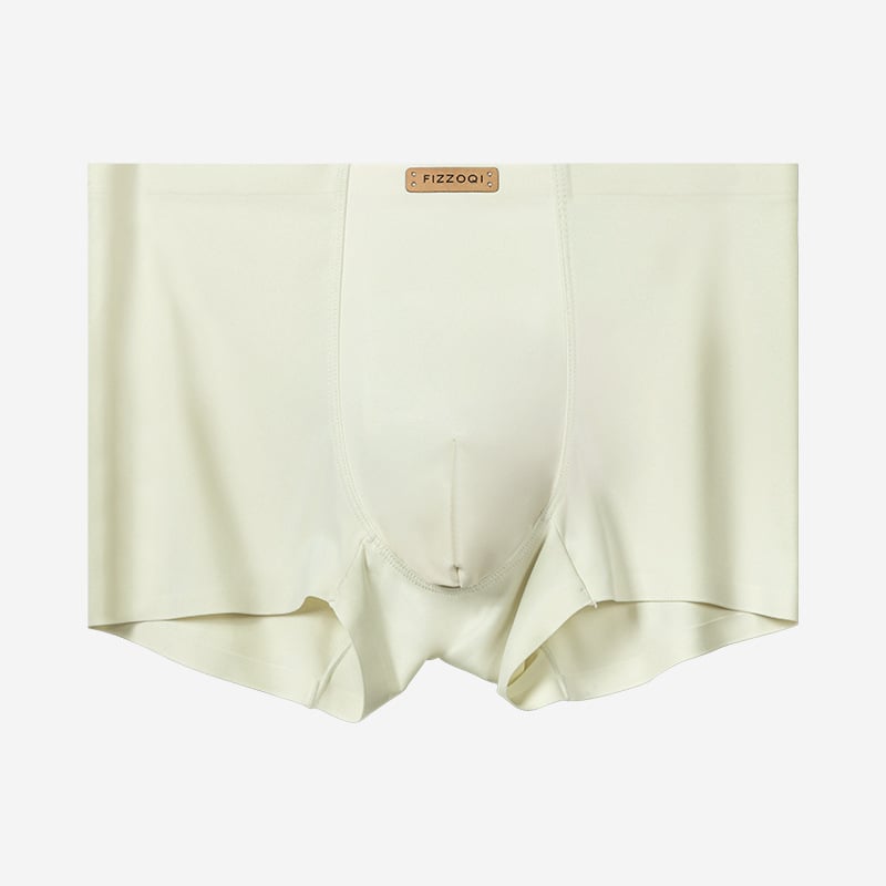 Boxeri bărbați fără cusături, din ice silk, pentru primăvară-vară, confortabili și respirabili, design ușor luxos