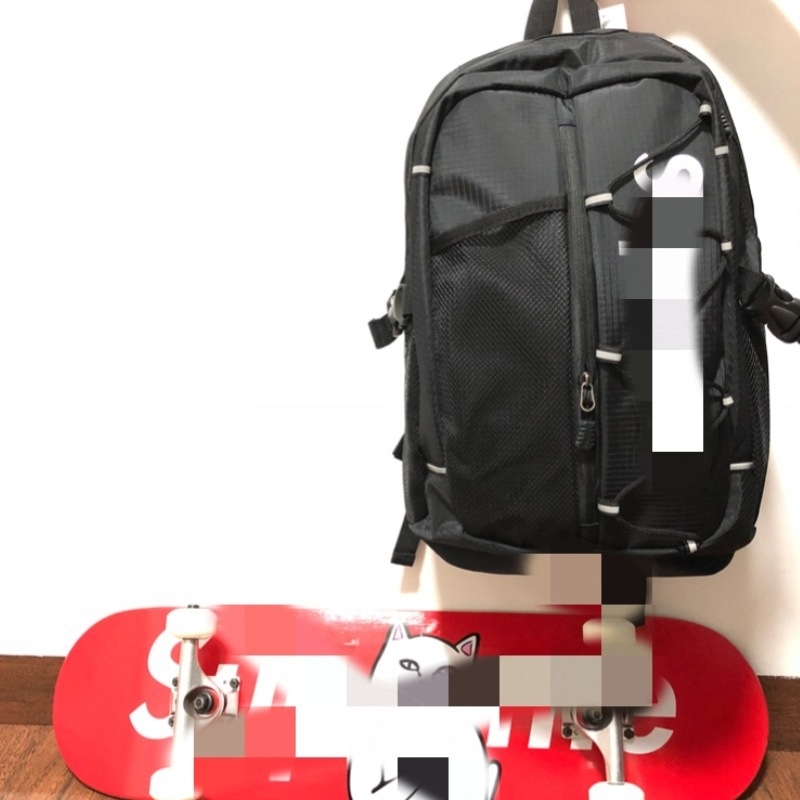 Rucsac din nylon reflectorizant, stil streetwear, unisex, inspirat de Harajuku Ulzzang, pentru călătorii și utilizare zilnică