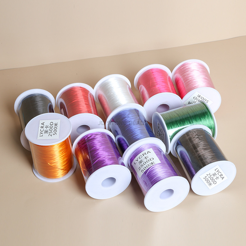 Jingde Jewelry Linie elastic LYCRA Spandex 2500D, rolă de 500 m pentru bijuterii DIY și brățări