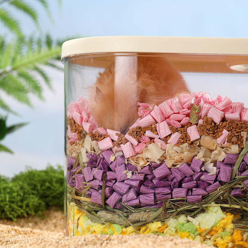 Cutie de explorare din acril, de mari dimensiuni, pentru hamster, cu casă transparentă de observare – jucărie pentru hamsterul auriu