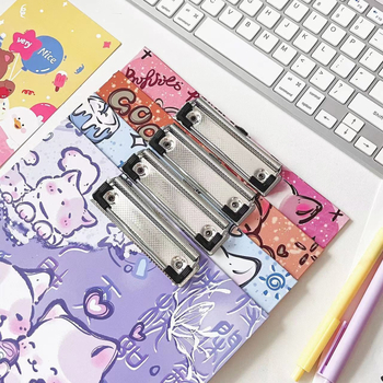 Clipboard A4 cu temă pisică, bloc de scriere, design desen animat drăguț, dosar studențesc