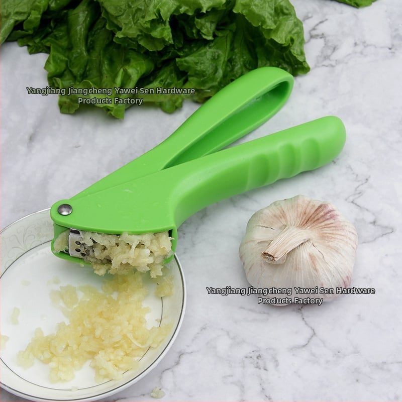 Kézi fokhagyma sajtó és peeling készlet, rozsdamentes acél konyhai eszköz