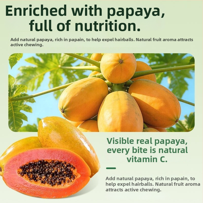 Jucărie pentru hamster: minge de iarbă pentru mestecat cu papaya și iarbă Timothy – gustare interactivă