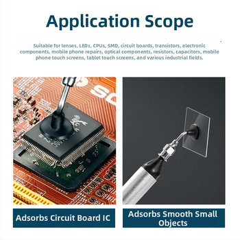 Stilou de aspirație cu vid pentru componente SMD IC și cipuri BGA, instrument manual anti-static, extractor puternic
