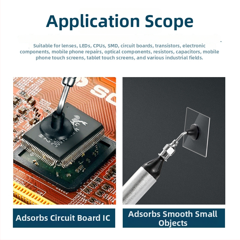 Stilou de aspirație cu vid pentru componente SMD IC și cipuri BGA, instrument manual anti-static, extractor puternic