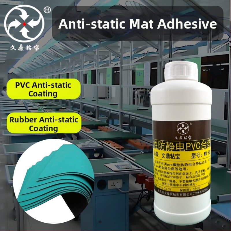 Adeziv anti-static pentru covorașe de birou din PVC – pe bază de apă, ecologic, fără iritații, aderență puternică