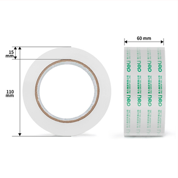 Deli 30325 bandă de ambalaj transparentă, lățime 60 mm, lungime 91,4 m
