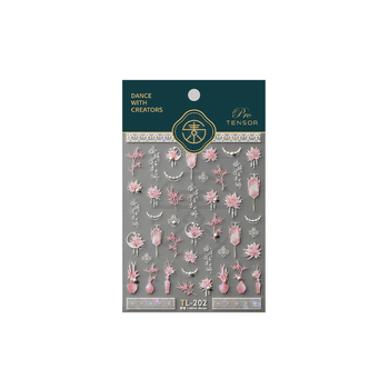Autocolant de unghii 3D 5D cu fluture, spate în relief, Linglong TL-202