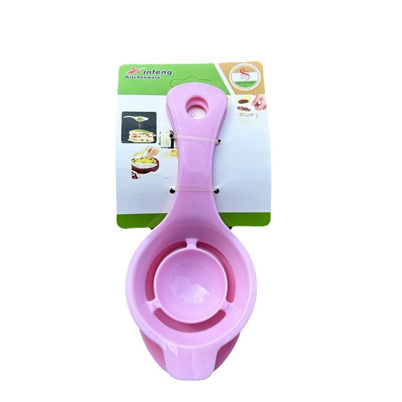 Separator de albuș din plastic, set de sită de bucătărie: sită fină pentru făină și zahăr, strecurător, ustensile de coacere