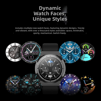 Ceas inteligent GT3 MAX, ecran rotund, curele interschimbabile, model bărbat, monitorizare ritm cardiac, oxigen din sânge, tensiune arterială, monitorizarea somnului, apeluri Bluetooth
