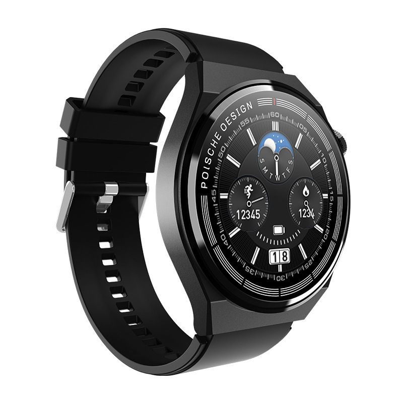 Ceas inteligent GT3 MAX, ecran rotund, curele interschimbabile, model bărbat, monitorizare ritm cardiac, oxigen din sânge, tensiune arterială, monitorizarea somnului, apeluri Bluetooth
