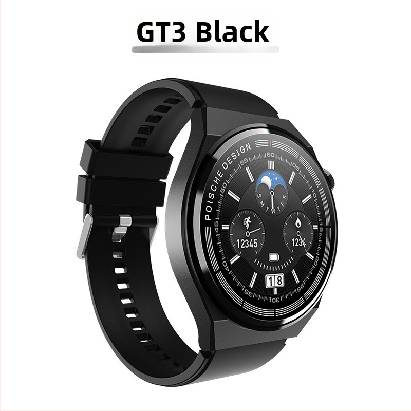 Ceas inteligent GT3 MAX, ecran rotund, curele interschimbabile, model bărbat, monitorizare ritm cardiac, oxigen din sânge, tensiune arterială, monitorizarea somnului, apeluri Bluetooth