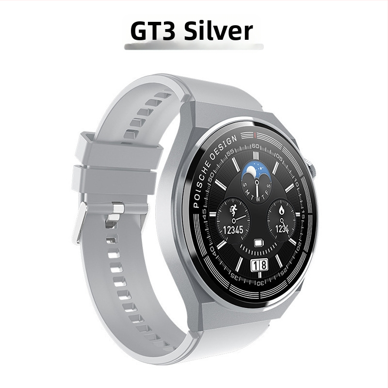 Ceas inteligent GT3 MAX, ecran rotund, curele interschimbabile, model bărbat, monitorizare ritm cardiac, oxigen din sânge, tensiune arterială, monitorizarea somnului, apeluri Bluetooth