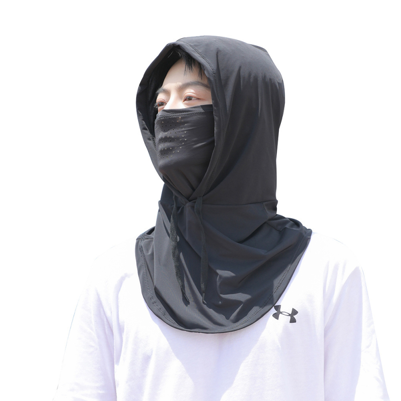 Mască de protecție solară pentru fața completă și gât, unisex, pentru condus și ciclism, respirabilă, subțire, protecție de cap de vară