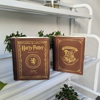 Geantă cosmetică în stil carte japoneză, capacitate mare, geantă de voiaj cu mâner Harry Potter