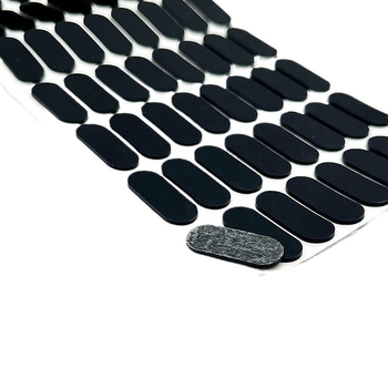 Tampoane autoadezive din silicon antiderapant pentru picioare, tampoane negre rotunde din silicon, plăci pătrate din silicon cu grilaj pentru absorbția șocurilor
