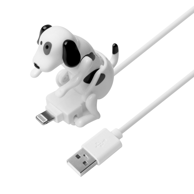 Cablu USB-C pentru încărcare rapidă, cu design de cățeluș în mișcare, lungime 1–2 m