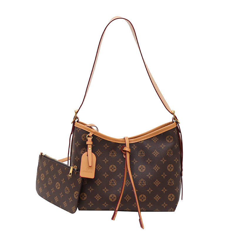 Geantă tote de înaltă calitate pentru femei, capacitate mare, imprimeu, stil versatil, colecția primăvară 2026, poșetă de umăr crossbody.