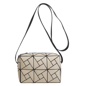 Geantă mică pătrată cu model mori de vânt, imprimeu romb geometric, geantă crossbody mini pentru femei