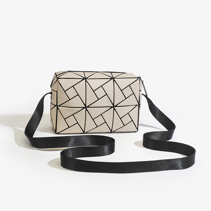 Geantă mică pătrată cu model mori de vânt, imprimeu romb geometric, geantă crossbody mini pentru femei
