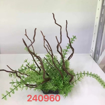 Plante artificiale decorative pentru acvariu și micro-peisaje; ornamente pentru amenajarea acvariului, disponibile în vrac.