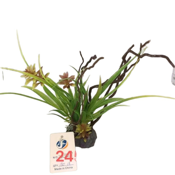 Plante artificiale decorative pentru acvariu și micro-peisaje; ornamente pentru amenajarea acvariului, disponibile în vrac.