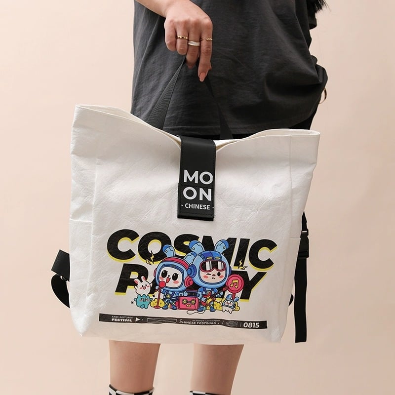 Rucsac din hârtie DuPont Tyvek, cu logo personalizat