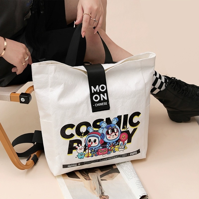 Rucsac din hârtie DuPont Tyvek, cu logo personalizat