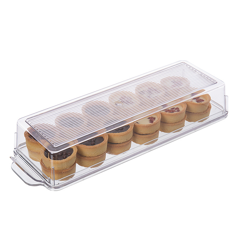 Cutie de păstrare pentru rulouri de tort, pentru frigider, etanșă, de calitate alimentară